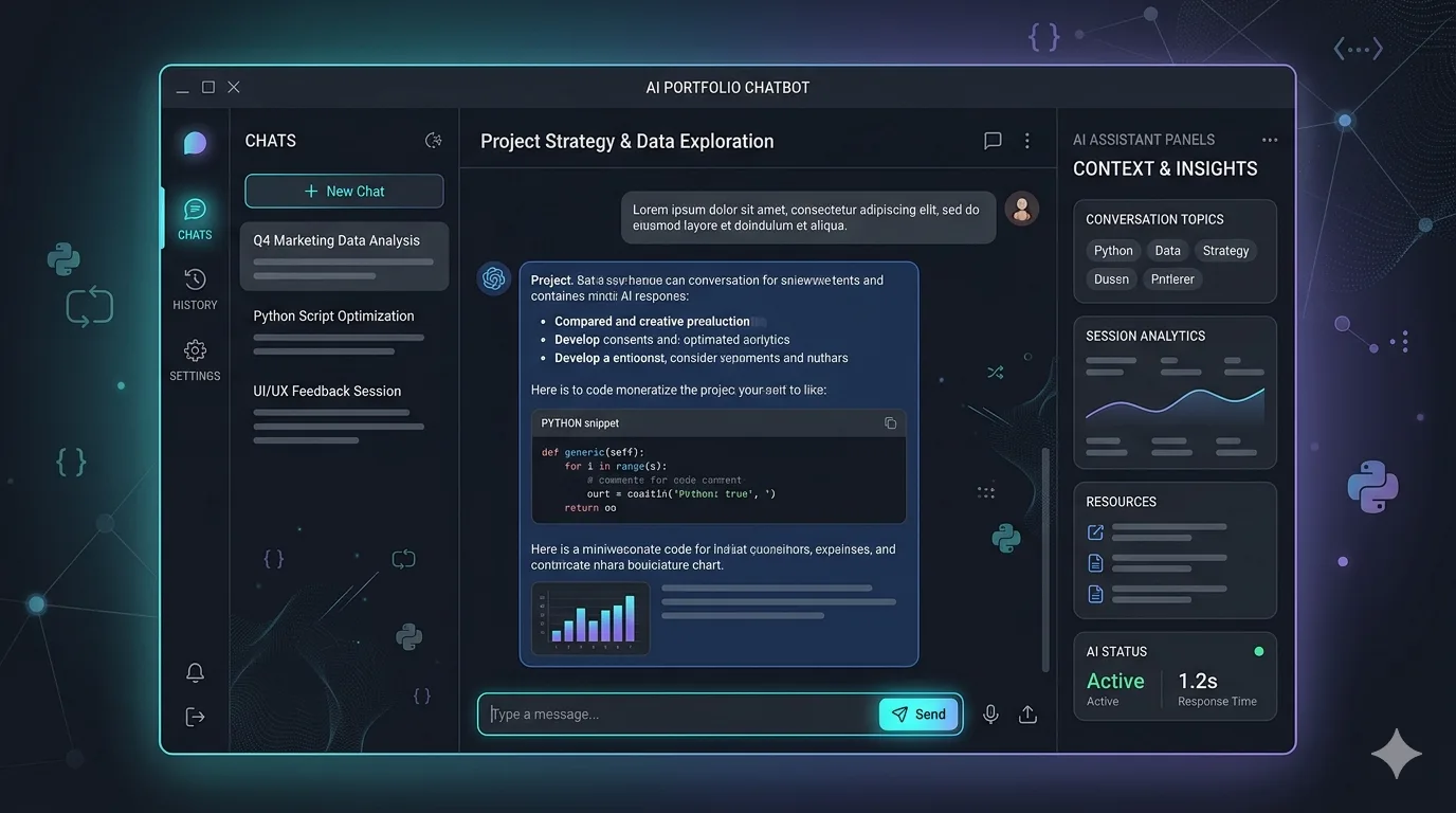 Chatbot AI project mockup