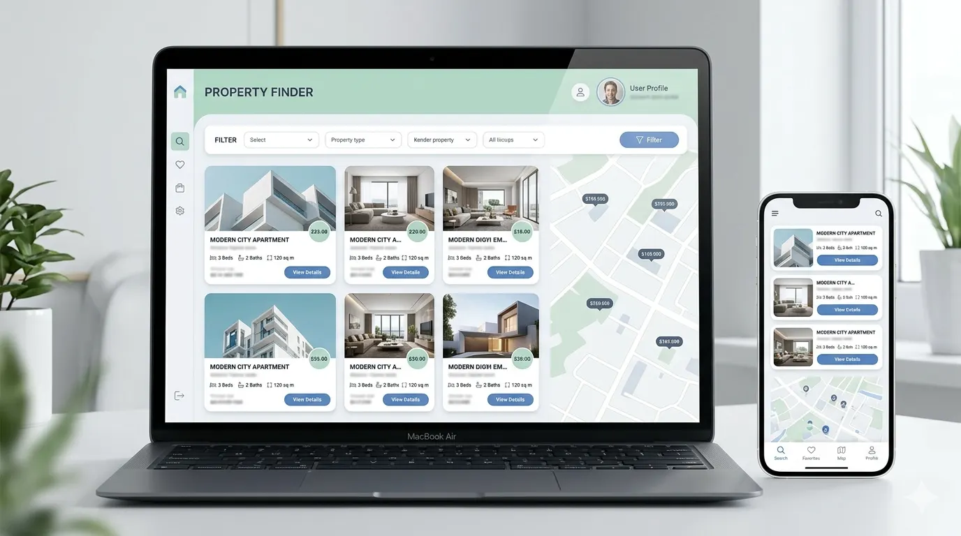 NobleAcres project mockup