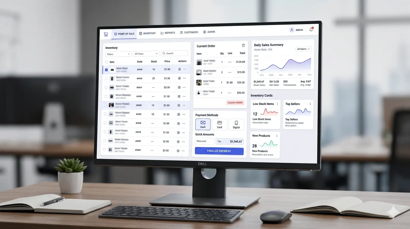 POS Desktop project mockup